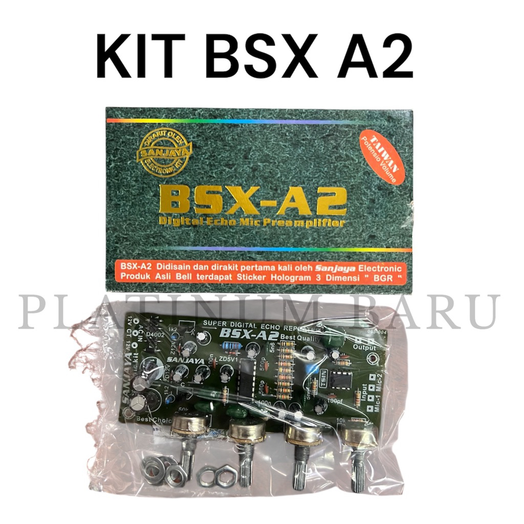 Kit BSX A2 Digital Echo Mic Preamp | Echo Karoke Suara Jernih Bass Mantap Original | BSX A2 Echo Mic