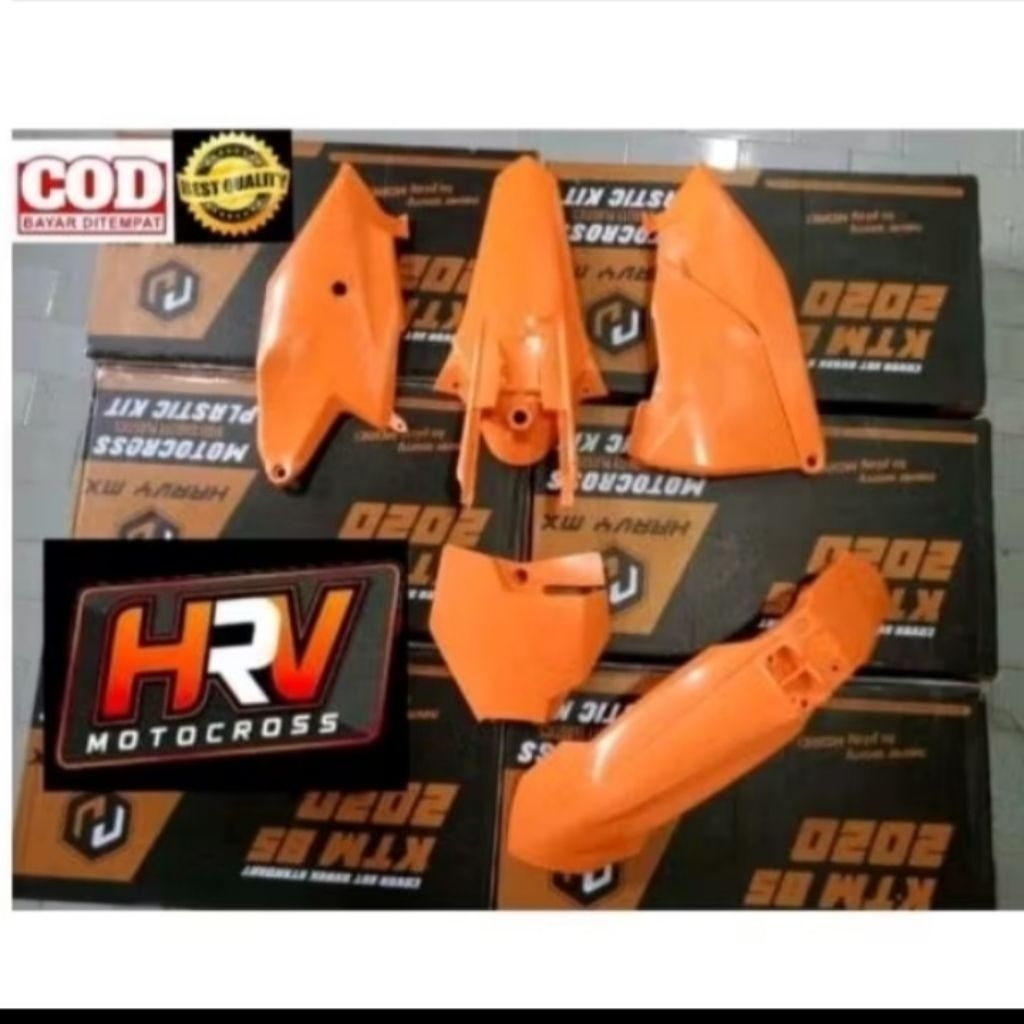 BODY GTX KTM 85 2020 4ITEM PLUS COVER SHOCK KTM85 COVER NOMER KTM 85 SPAKBOR DEPAN BELAKANG ACCU KTM