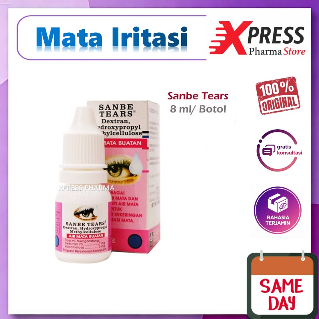 XPRESS  Sanbe Tears BOTOL Obat Tetes Mata Kering Iritasi SanbeTears Sanbe Ters Sanbeters Sanbe Tirs 