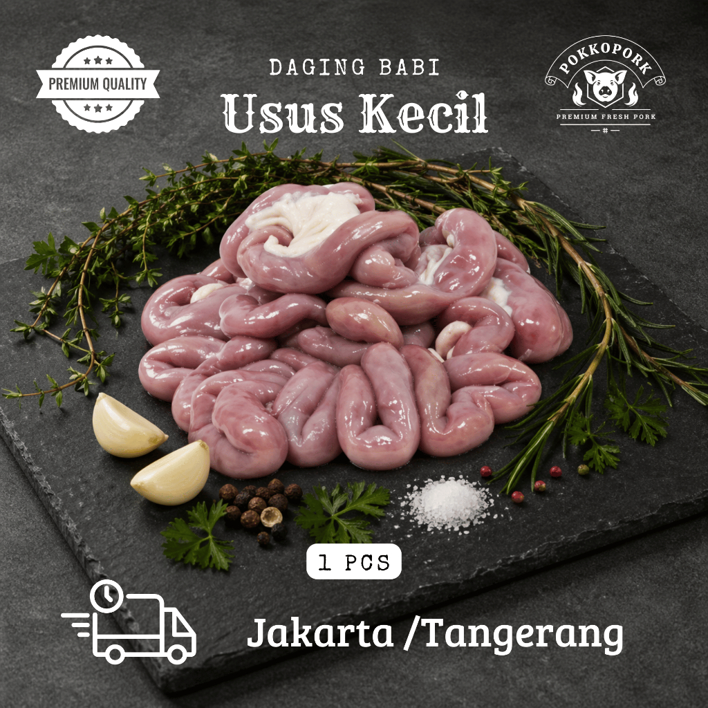 Daging Babi Usus Kecil 1 pcs Frozen Vacuum Fresh Premium | Pokkopork