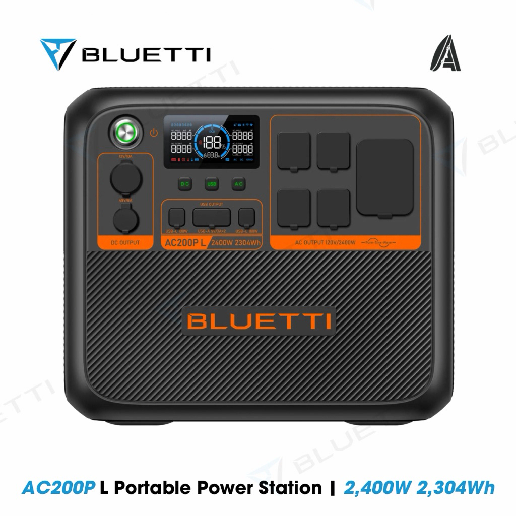 BLUETTI AC200P L Portable Power Station - 2,400W 2,304Wh