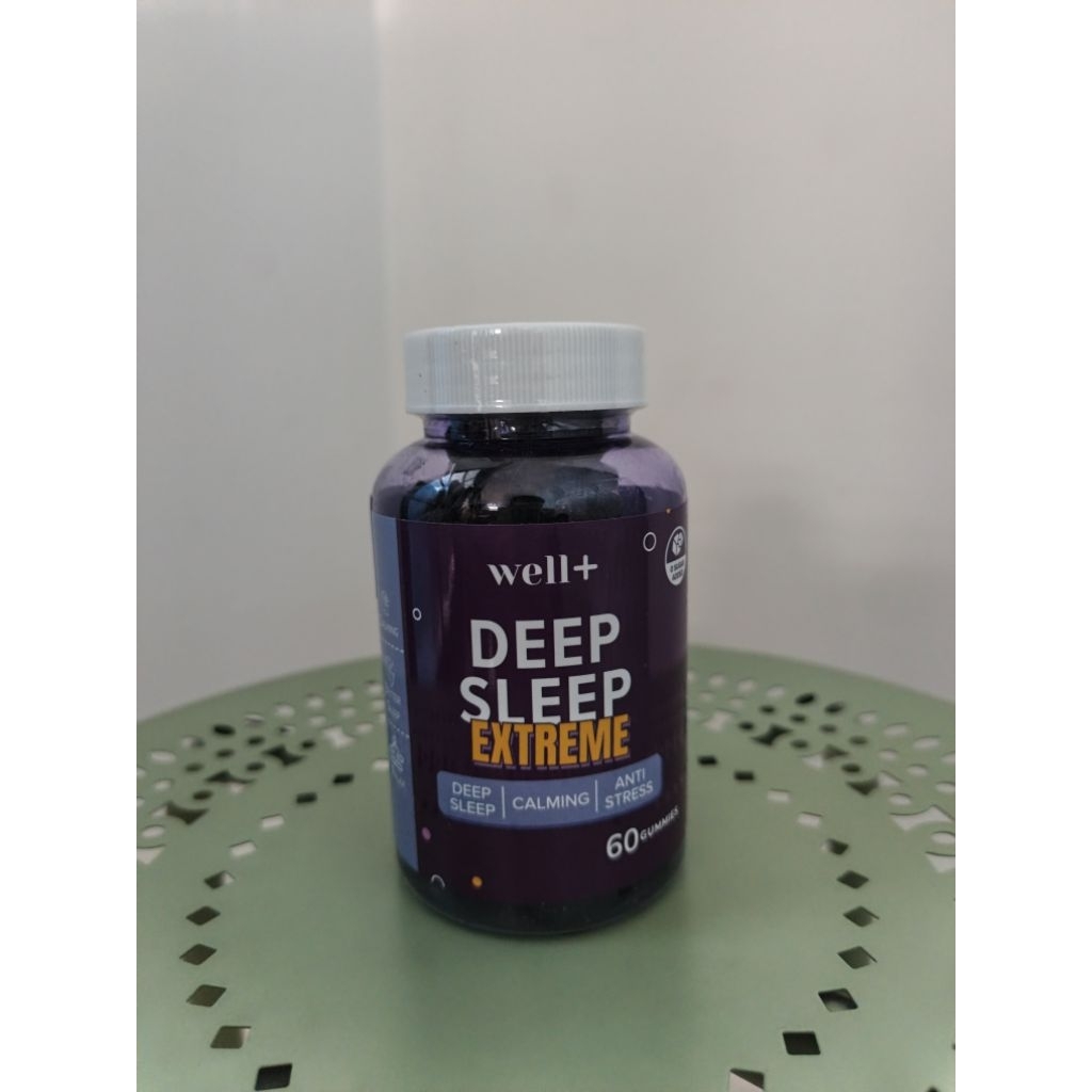 Well+ Deep Sleep Extreme Suplemen Blueberry 60 Gummies Anti Stress Tidur Lelap