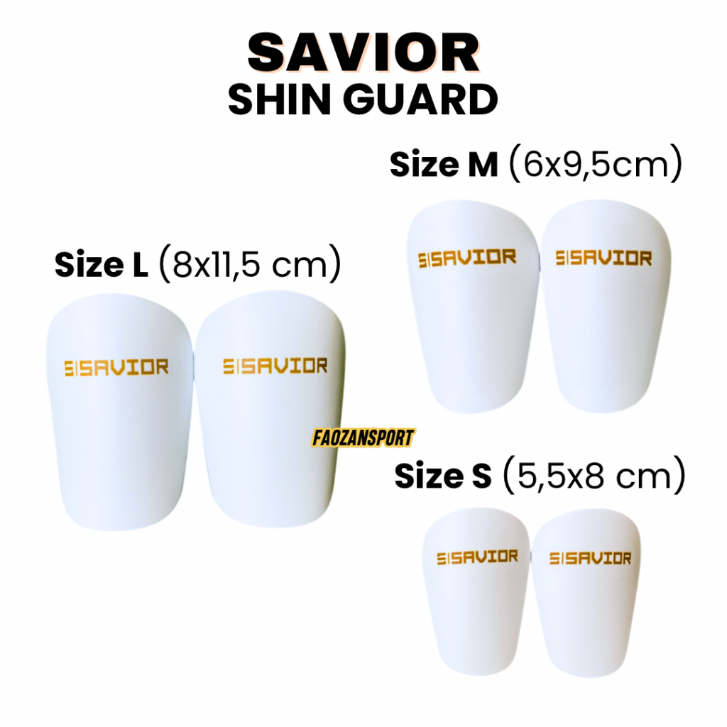Pelindung Tulang Kering Mini Savior Deker Futsal Sepak Bola Size S, M , L Anti Bentur Ringan Kuat Aw