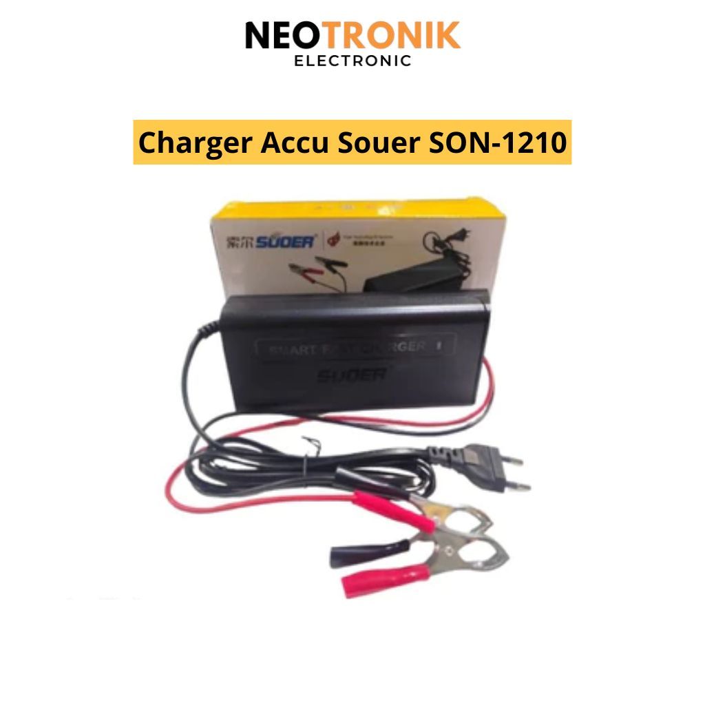 Charger Accu Cas Aki Smart Fast Charger Souer SON-1210 10A