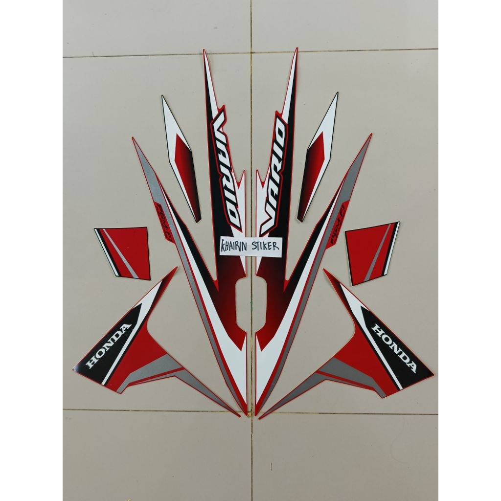 striping stiker original Vario 110 Agnes 2016 2017 merah ful original