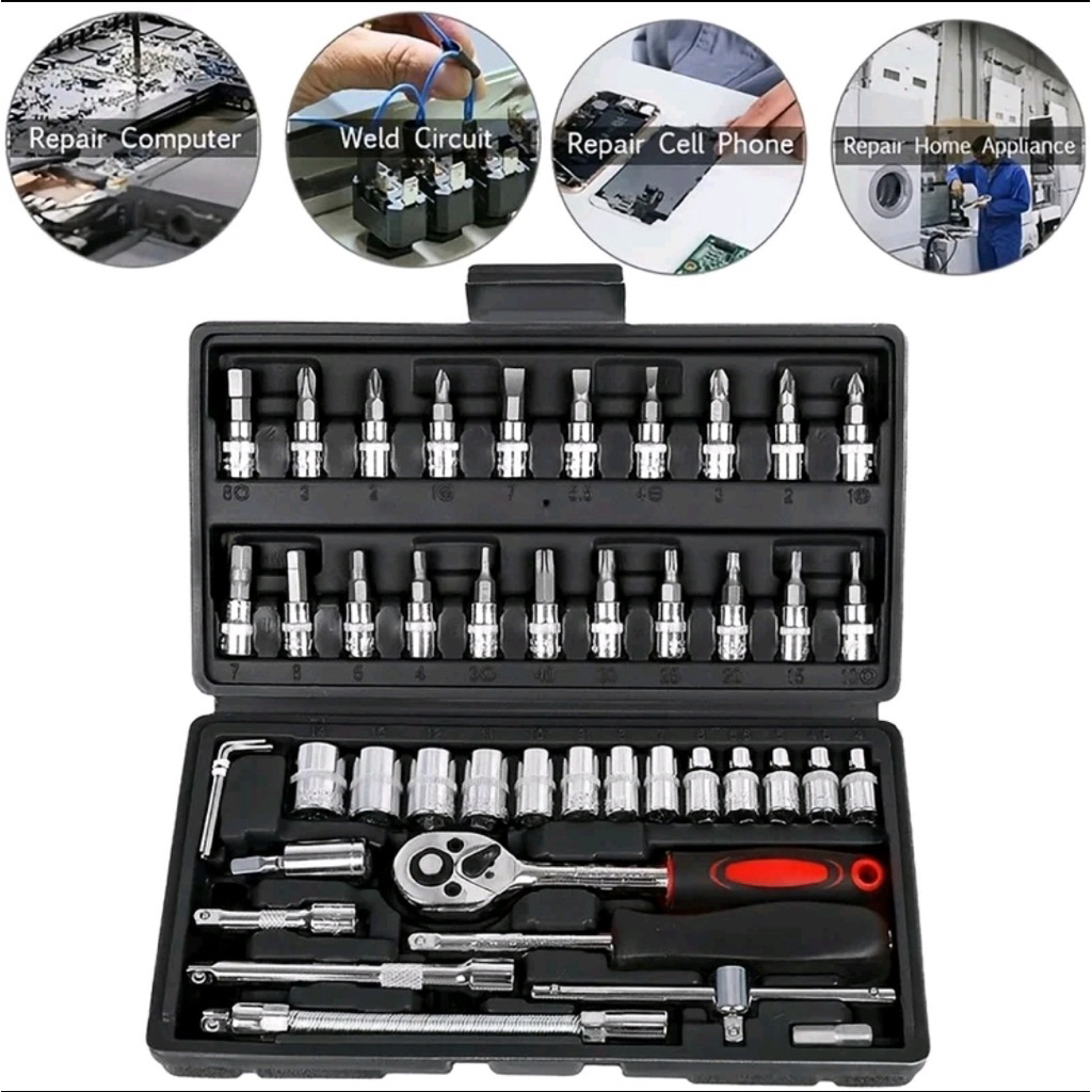 Kunci shock set 46pcs
