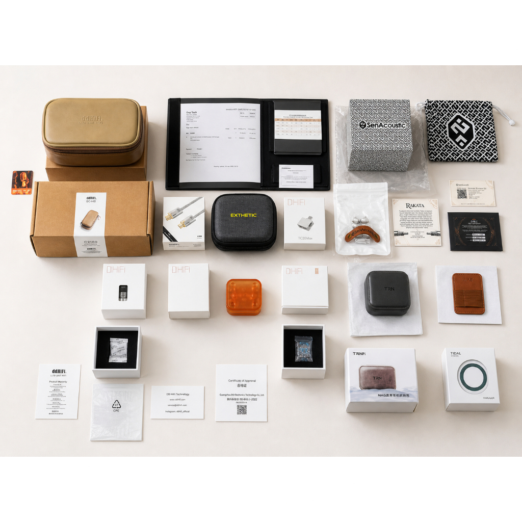 Bundle ddHiFi TC28Max SenAcoustic Rakata TRN MAG Case EPZ DAC Holder