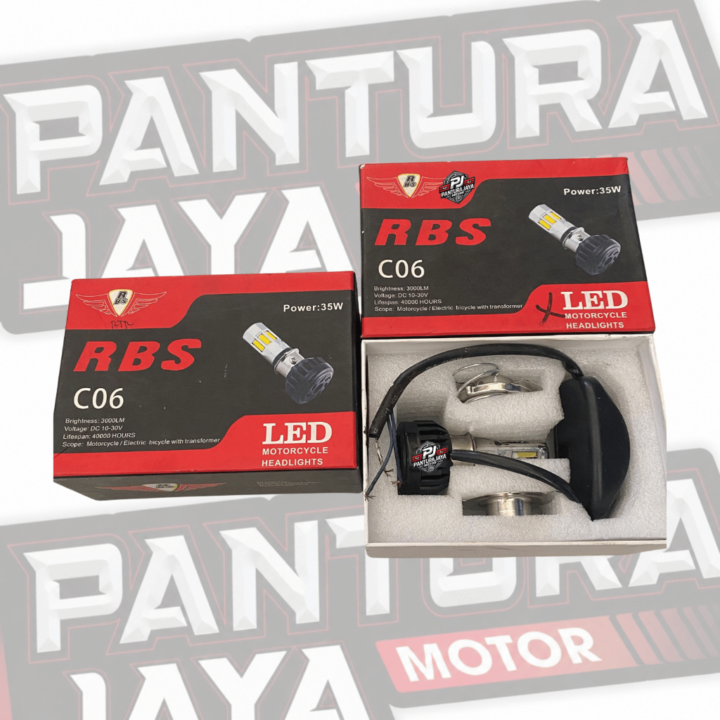 LAMPU LED MOTOR RBS C06 35 WATT 3000LM AC DC BOHLAM HEADLIGHT SUPER TERANG