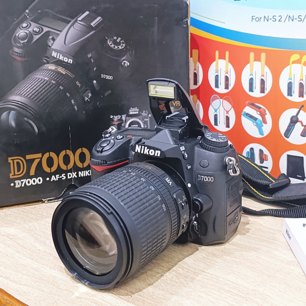 Nikon D7000 Lensa 18-105mm vr Fullset box