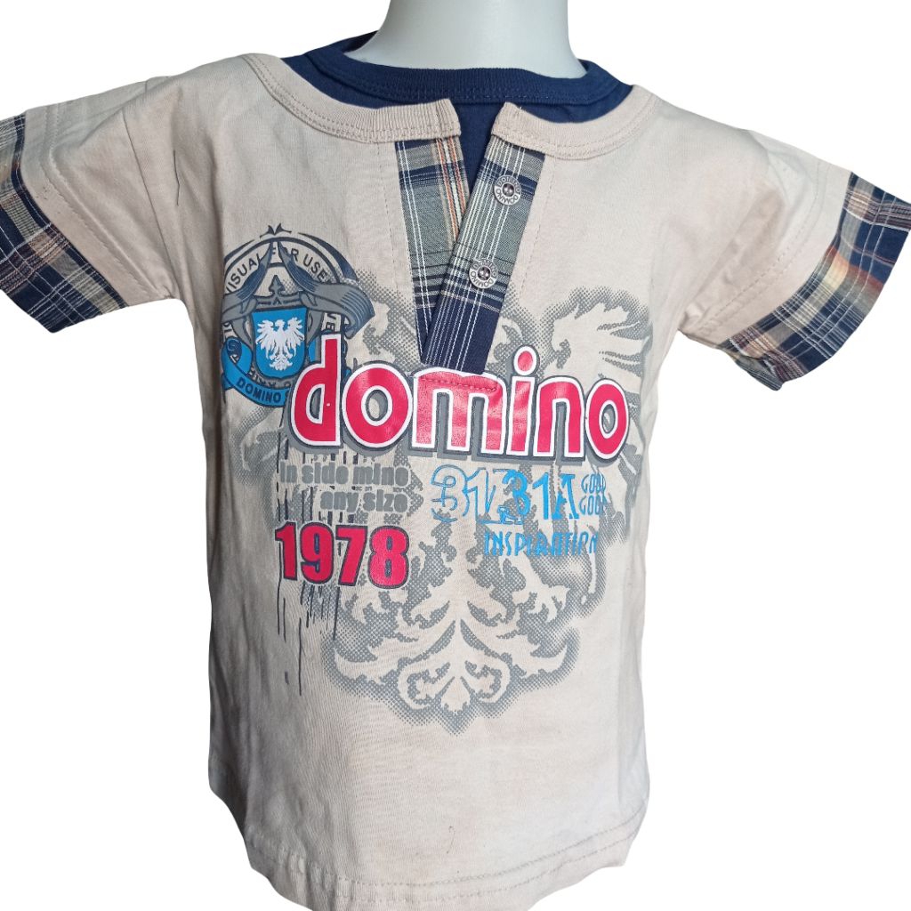Kaos Katun Anak Laki-laki Domino Kids