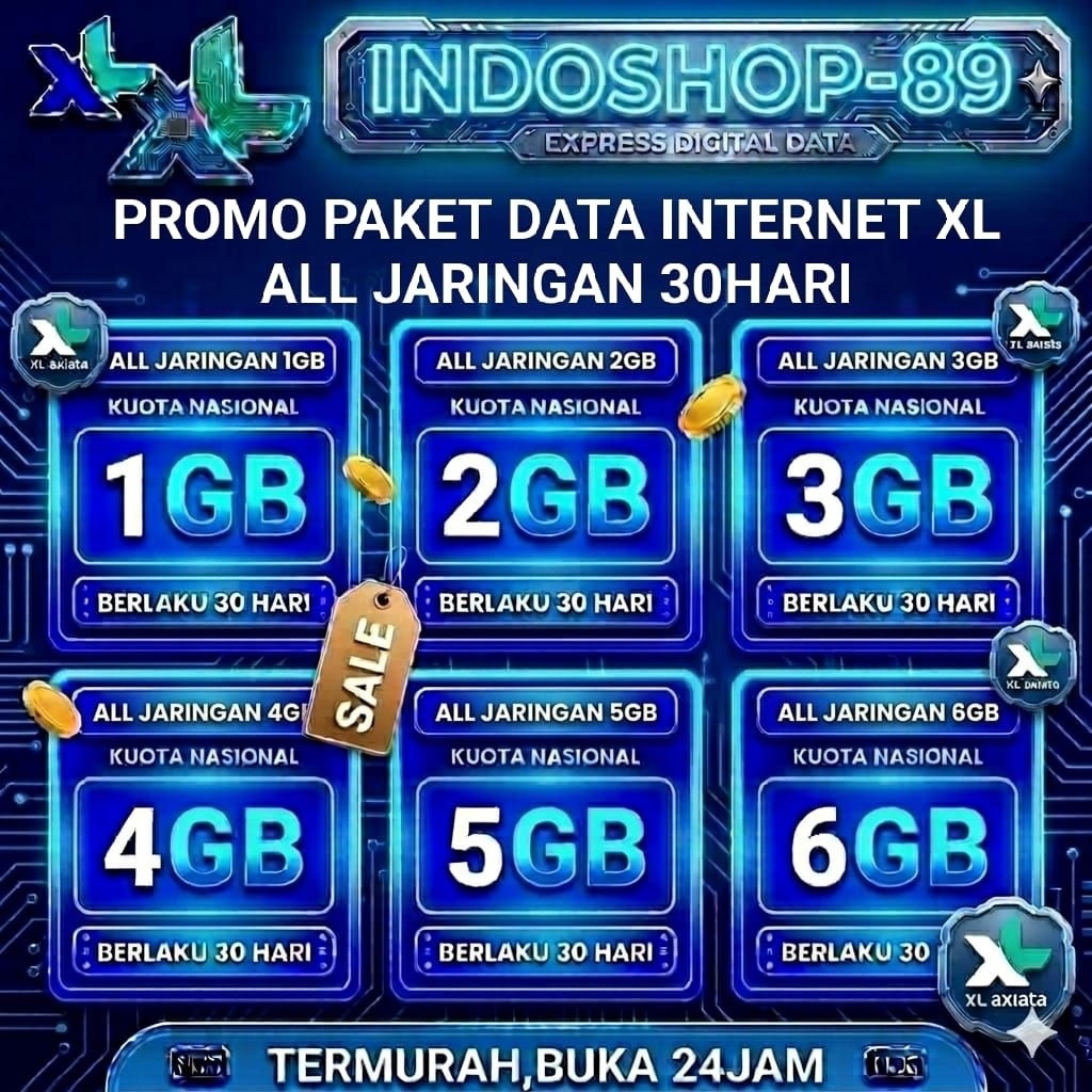 PROMO PAKET DATA PURE XL AKTIF 24JAM 30HARI