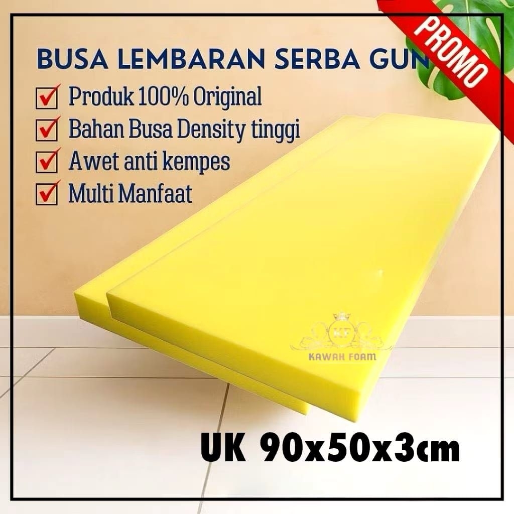 lembaran busa INOAC 3CM buat Alas setrika/gosok