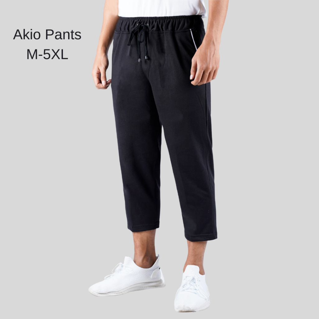 Celana Training Pria Pants AKIO Olahraga 7/8 Sirwal nutup lutut