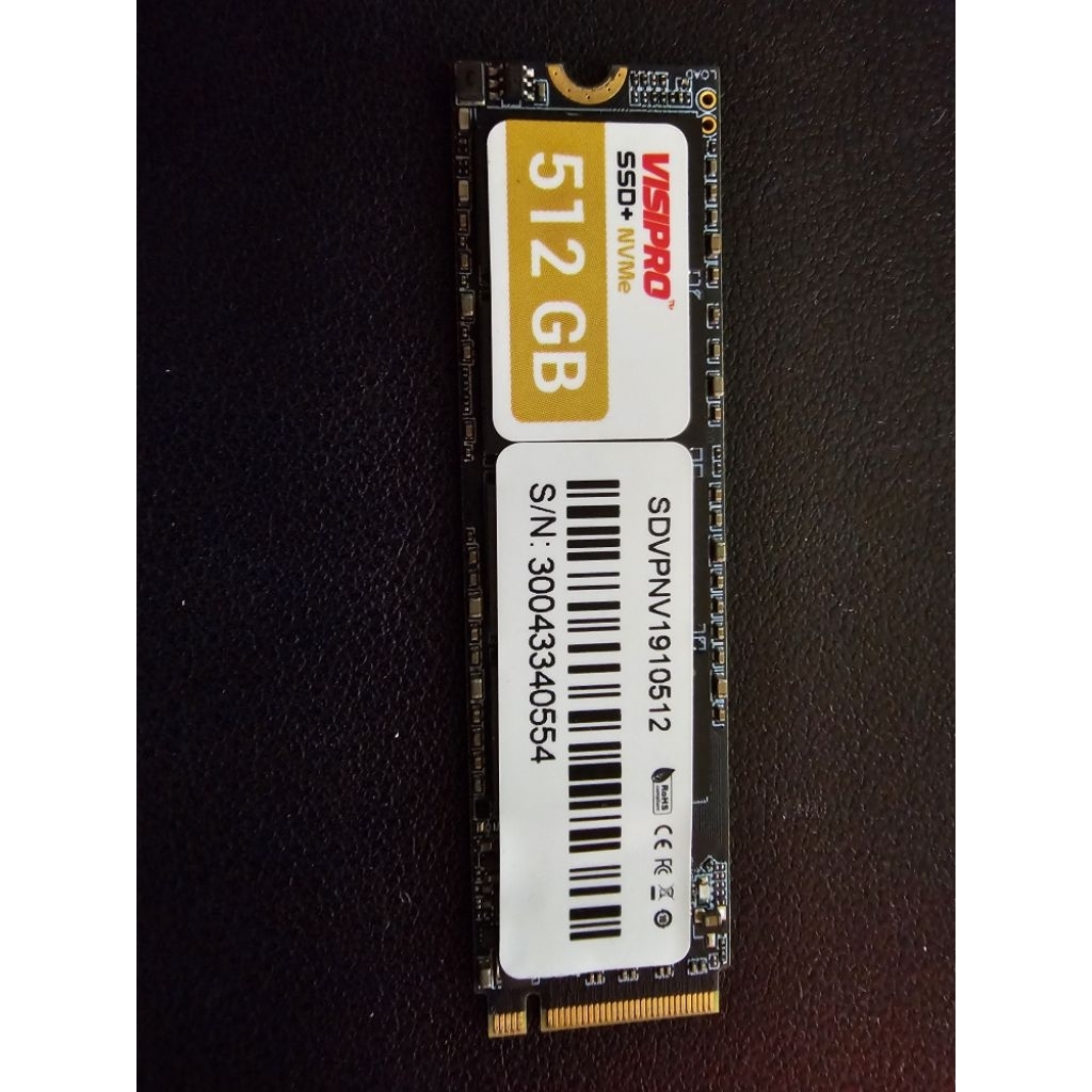BUNDLE 2 Unit SSD NVMe 512GB + Enclosure Box - SK Hynix ( 99% Health ) & Visipro  (100% Health )