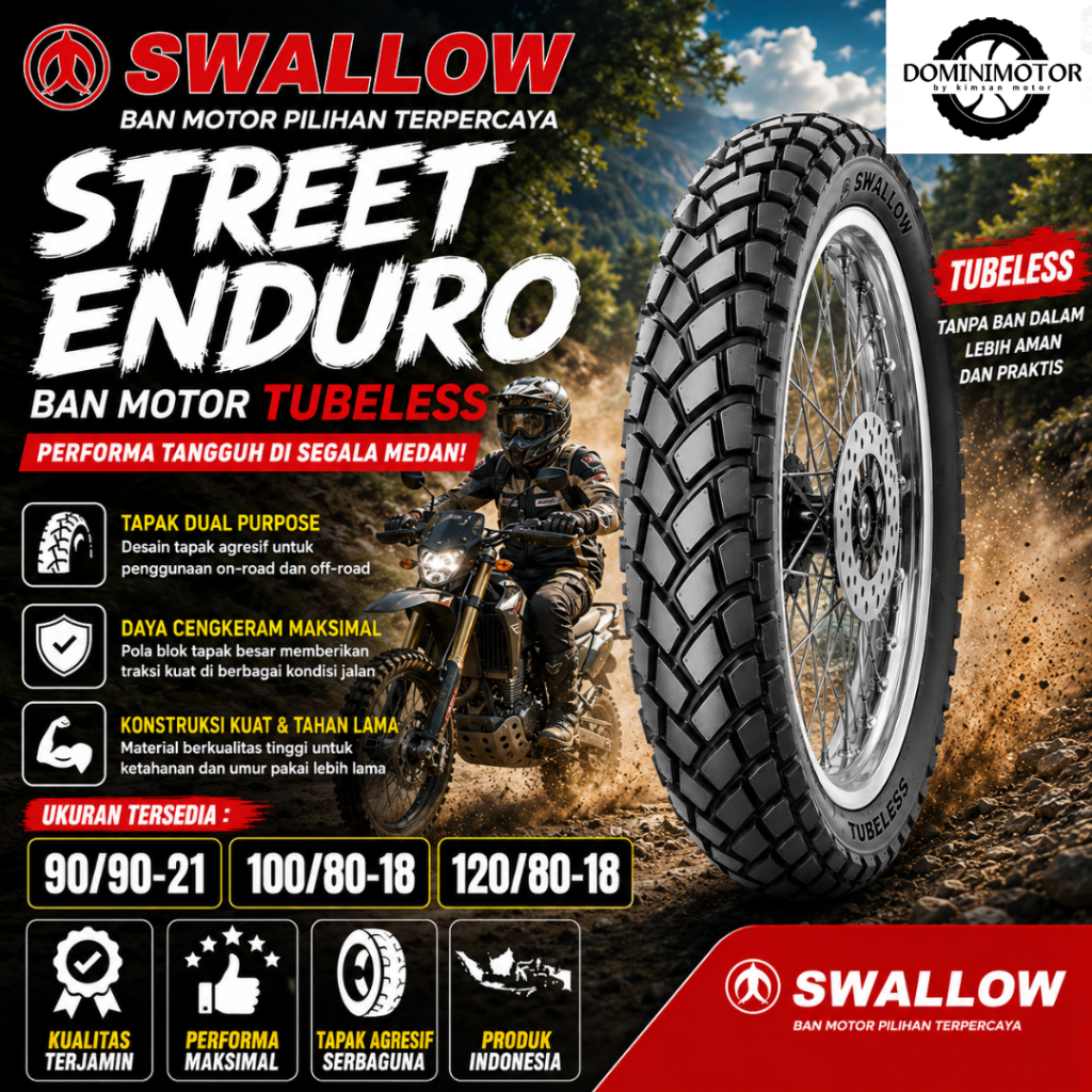 SWALLOW Street Enduro Ring 18 21 Tubles Ban Motor Ring 18