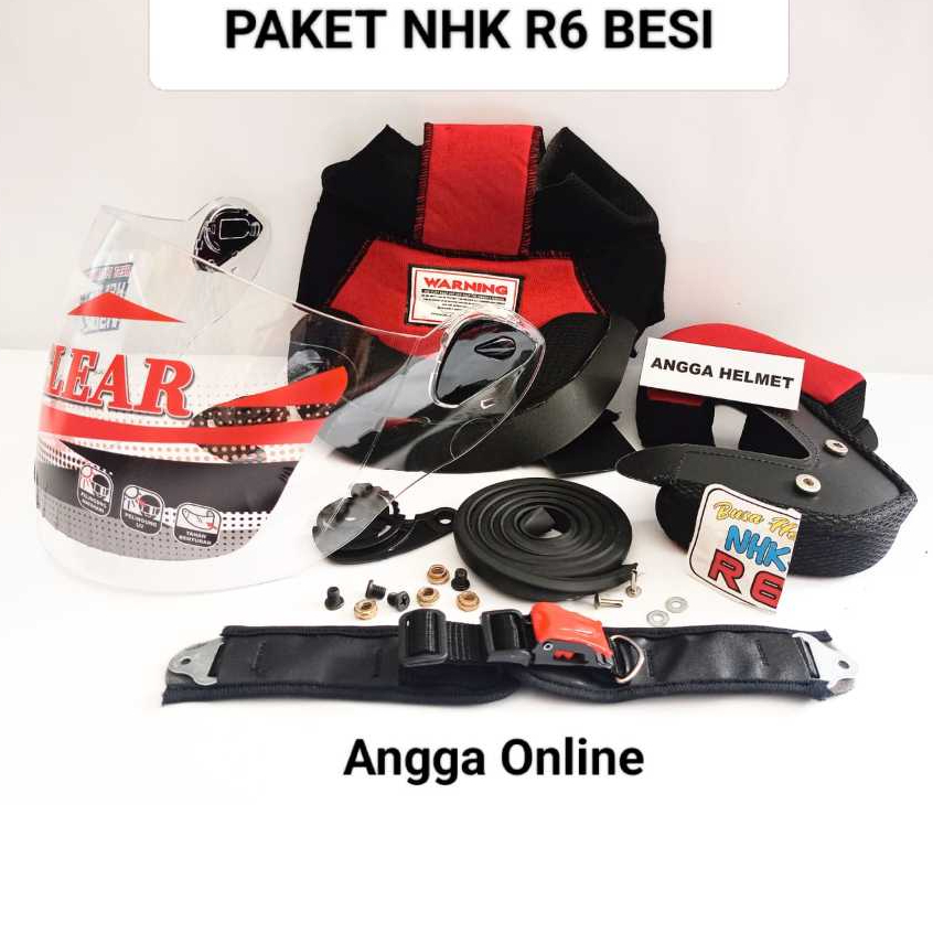 PAKET SPAREPART HELM NHK PREDATOR, NHK GP1000, NHK GODZILLA, NHK R6, NHK PREDATOR 2V, NHK GLADIATOR,