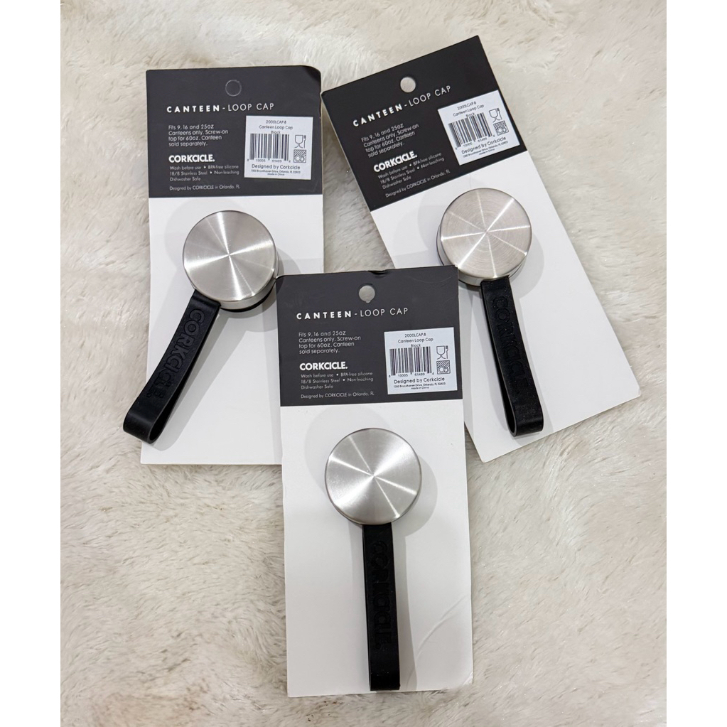 CORKCICLE Canteen Loop Cap Black - 9oz, 16oz, 25oz Original