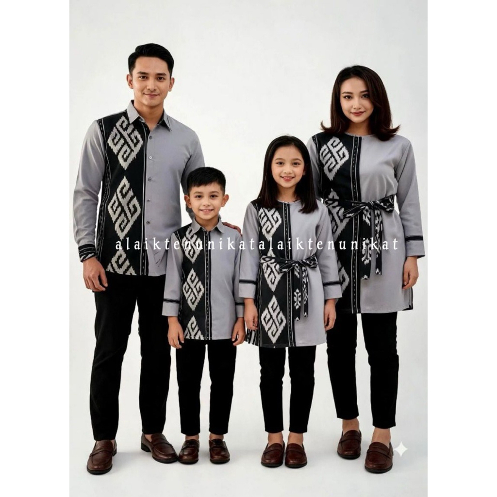 Baju Tenun Sukma 01- Couple Tenun Sukma - Tunik tenun - Kemeja tenun ( Sarimbit Tenun Keluarga)