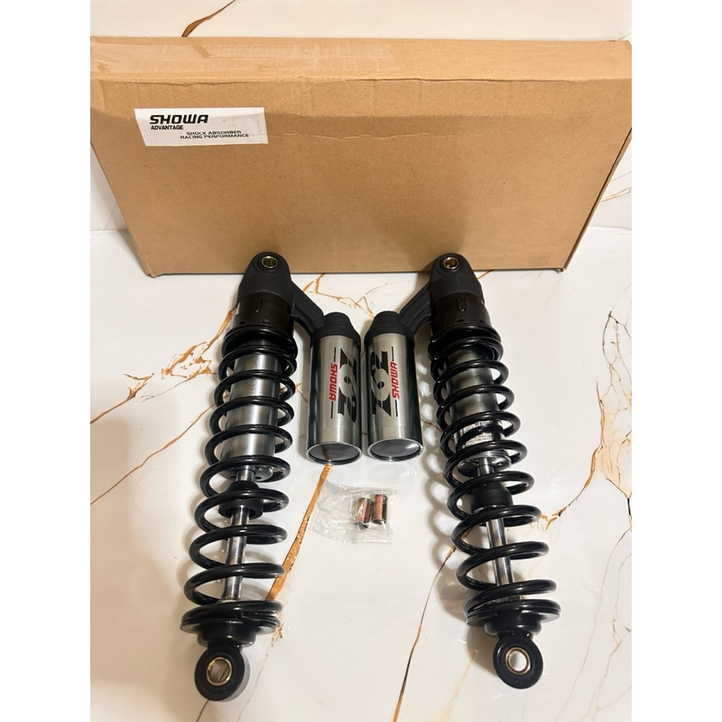 New ~ ShockBreaker Belakang Showa Z62 Black Series Double Tabung Atas Uk 280mm Dan 340mm Khusus Moto