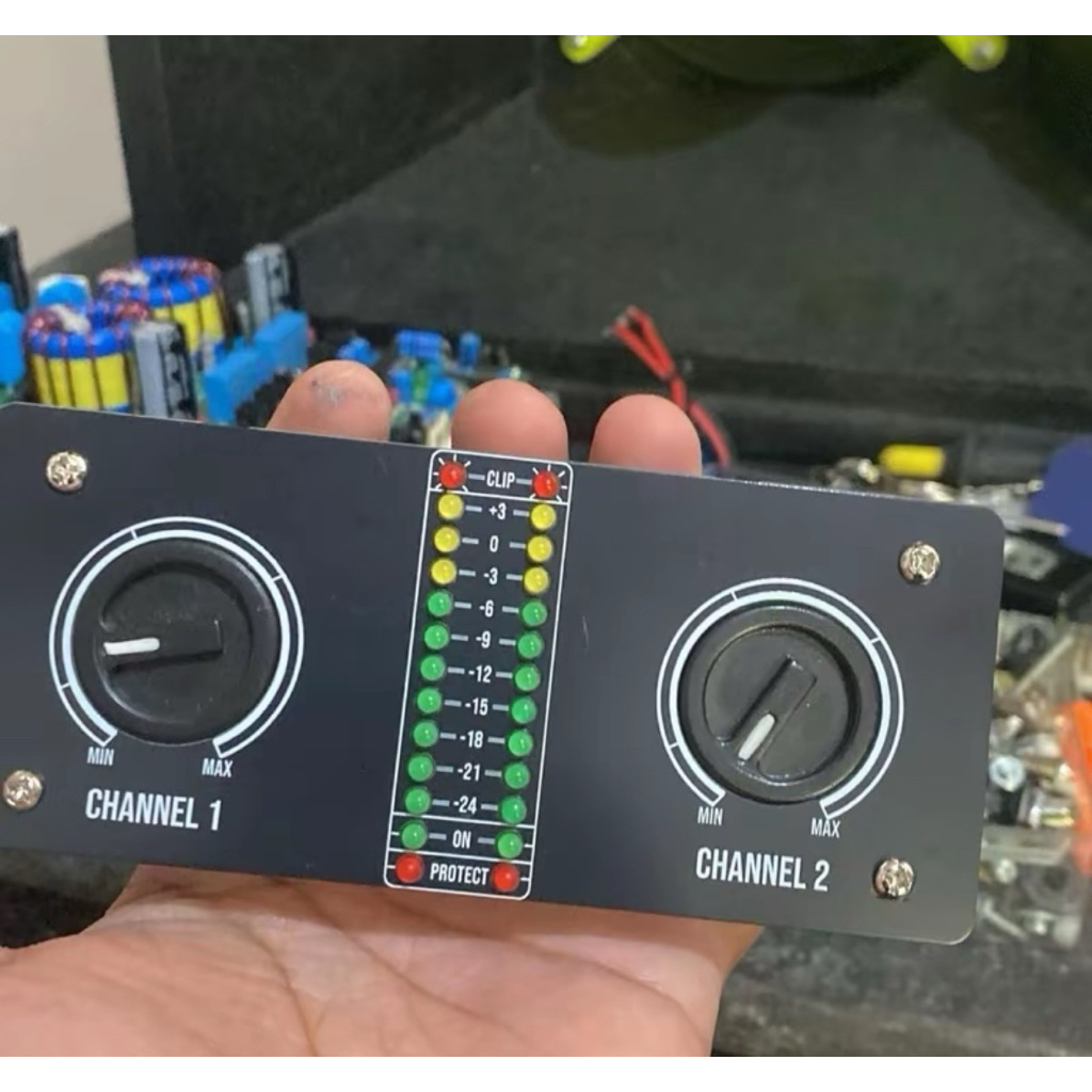 Kit Led VU Panel Depan Power Amplifier cocok untuk box N5000 N7000 N9000 atau box custom