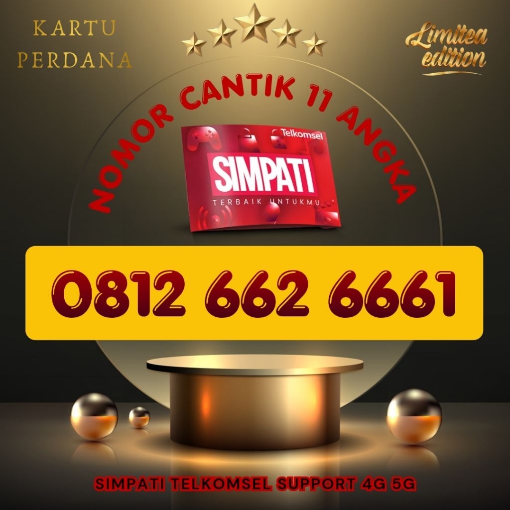 NEW Simpati Nomor Cantik Simpati 11digit 11angka 4G 5G Telkomsel Simpati 3G 4G 5G Kartu Perdana Telk