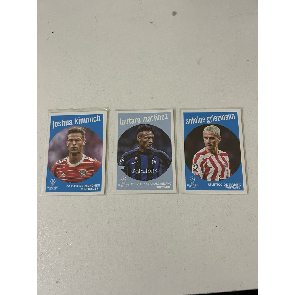 LOT 3 KARTU BOLA CHAMPIONS LEAGUE