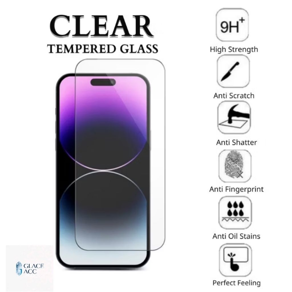 (GROSIR/ 10 PCS) PERSAMAAN TG TEMPERED GLASS ANTI GORES PELINDUNG LAYAR