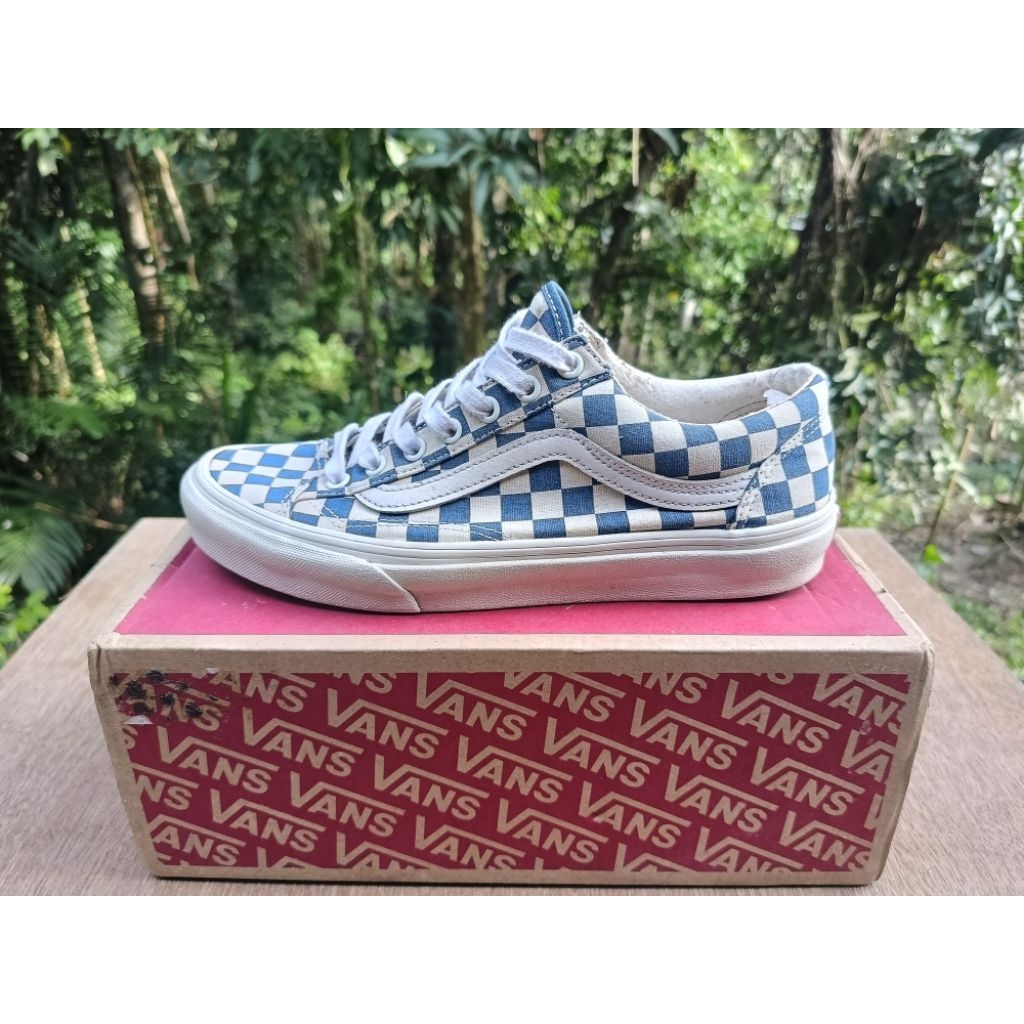 Vans OS Style 36 Checkerboard True Blue Resmi Navya