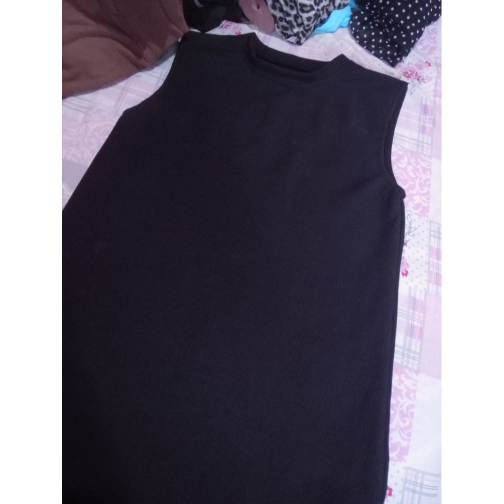 inner dress lengan pendek