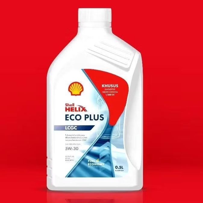 Oli Mobil Shell Helix ECO Plus 5W-30 0.5 Liter Oli Agya Ayla Calya Sigra Datsun Go Renault Kwid Niss