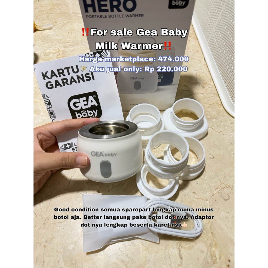 GEA BABY BOTTLE WARMER HERO (PRELOVED)