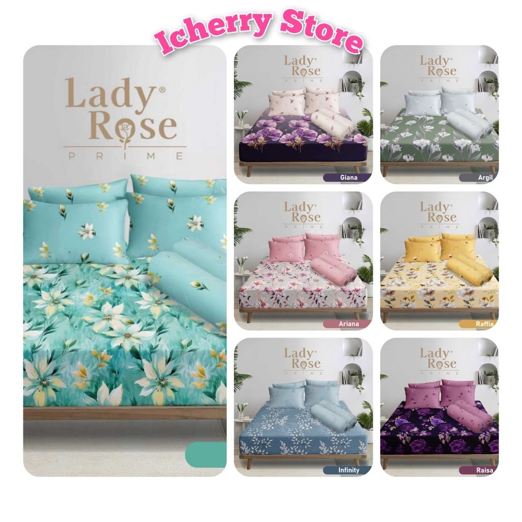 Sprei Lady Rose Prime 3D Queen 160x200 T30 - Edisi Kembang Bunga Dewasa