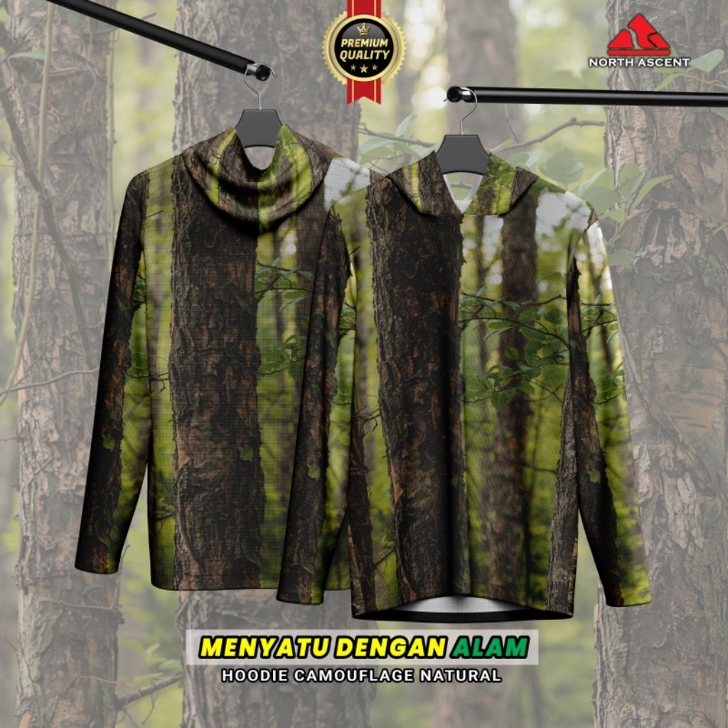 Baju Camoflase l Baju Camo Hunting Berburu Premium Lengan Panjang l Pakaian Berburu Dryfit