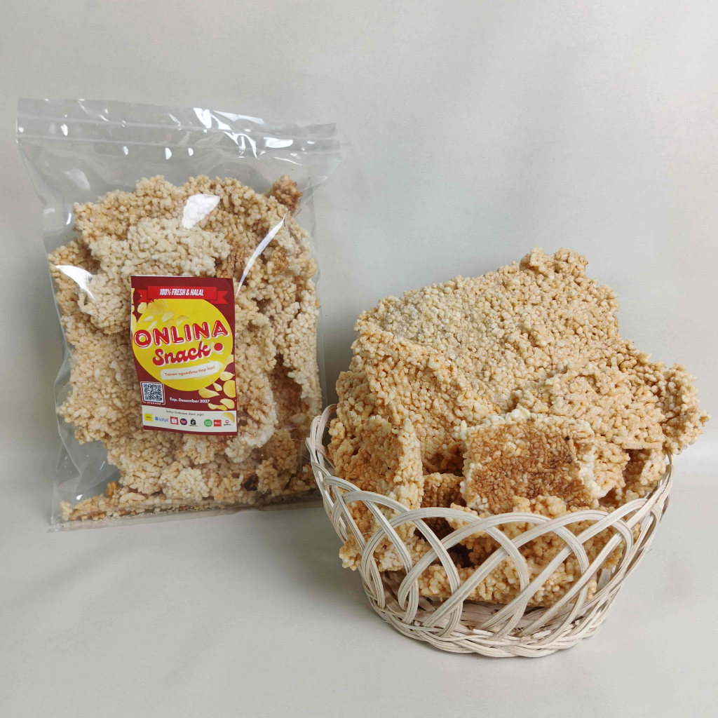 Intip (Siap Makan/Sudah Matang) | Camilan Tradisional Intip Goreng Renyah Asin | Kerak Nasi | Cemila