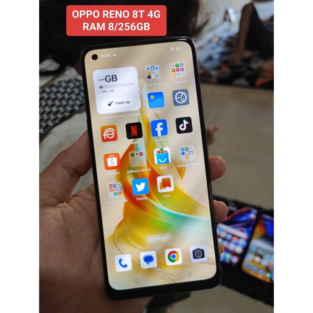 oppo reno 8t second resmi 8/256gb