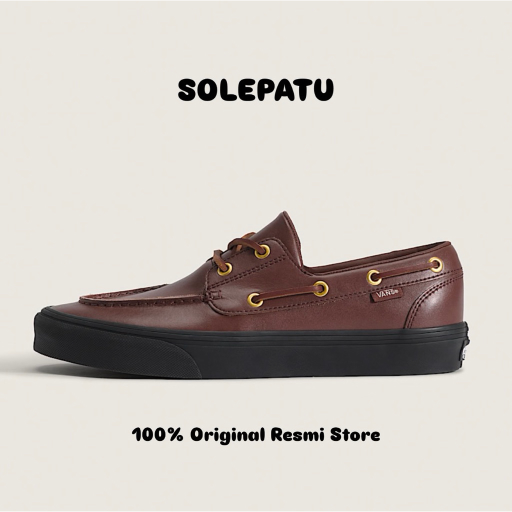 Vans Loafers 2 Eyelet Brown Black Japan Exclusive