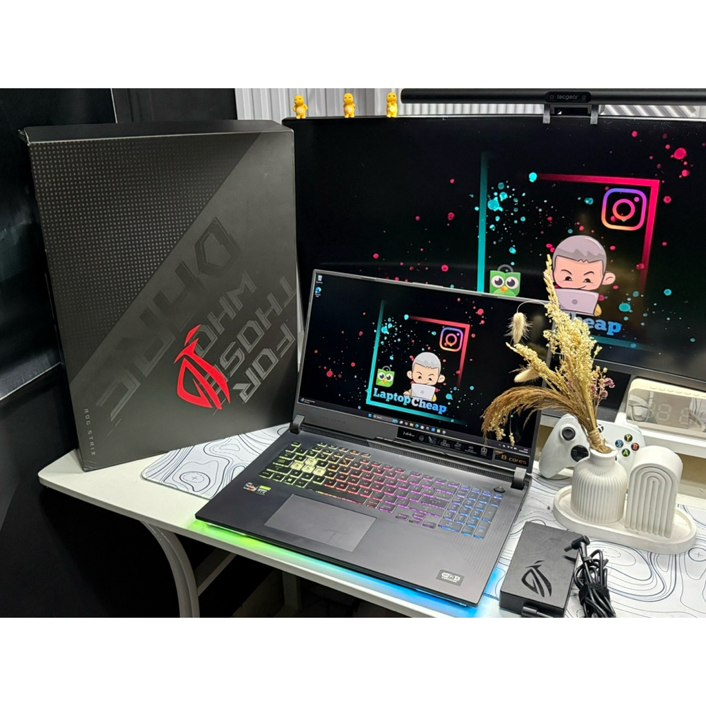 Asus ROG Strix G17 RTX 3060 130W Ryzen 7 4800H Ram 16GB