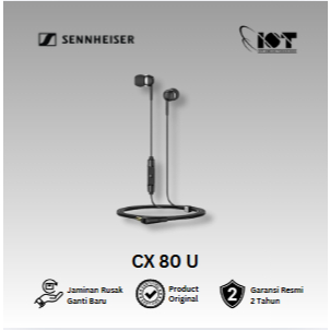 Sennheiser CX 80U - Sennheiser Earphone - In Ear Wired