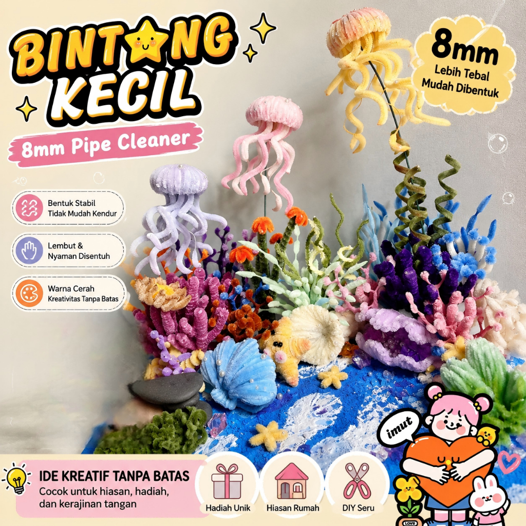 Ketebalan 8mm Kawat Bulu Mercy 30mm Kawat Bulu (100 pc/200pc) Kawat Kerajinan Bulu Mercy