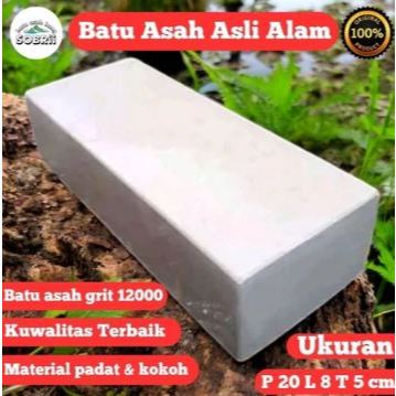 Batu Asah Asahan Alam Asli Grit 12000 Pengasah Golok Pisau Gunting Serbaguna Ukuran 20x8x5 Terbaik
