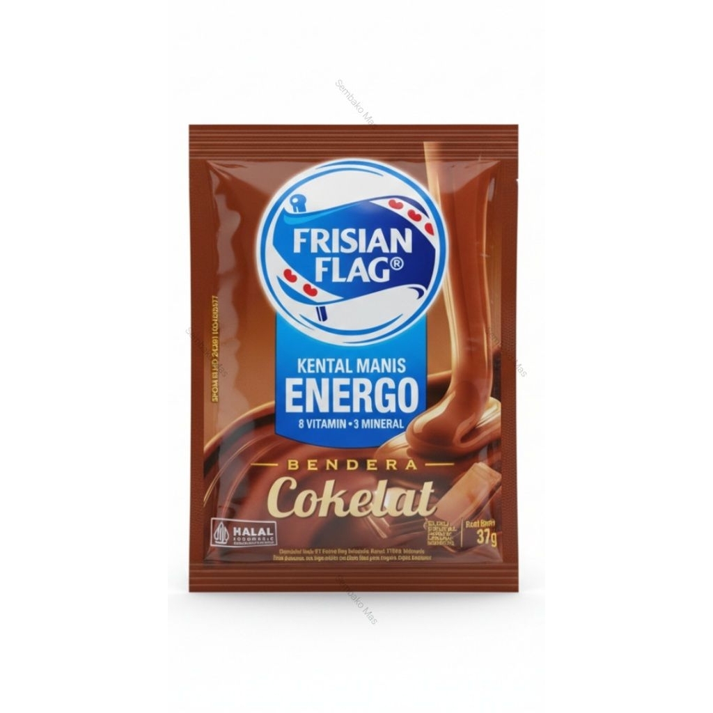 PerSachet Susu COKLAT Kental Manis 37g Susu Bendera Frisan Flag Coklat Susu Coklat Kental Manis