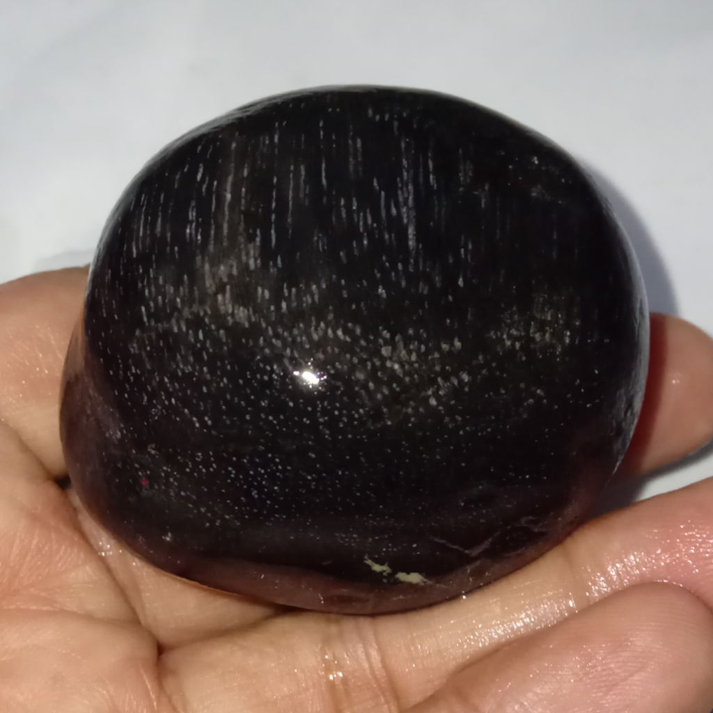 Natural Batu Akik F051L Kelor Hitam Serat Pasir Intan Unik