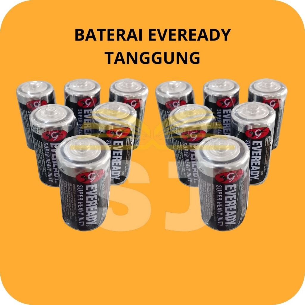 BATERAI EVEREADY TANGGUNG | BATERAI TANGGUNG TIPE C | BATERAI SEDANG EVEREADY