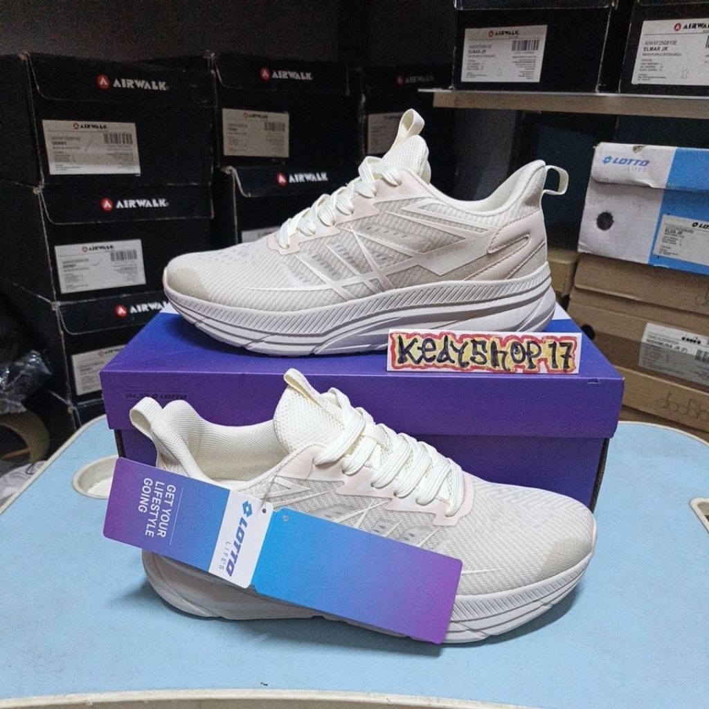 Sepatu Olahraga Wanita Lotto Ebru Beige Original resmi sport station