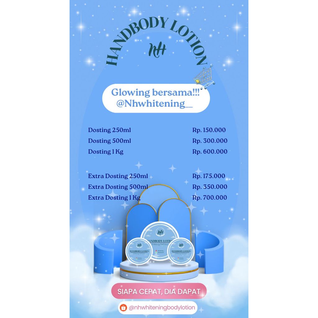 NH Whitening Lotion Pencerah Tubuh - Kulit Cerah dan Sehat