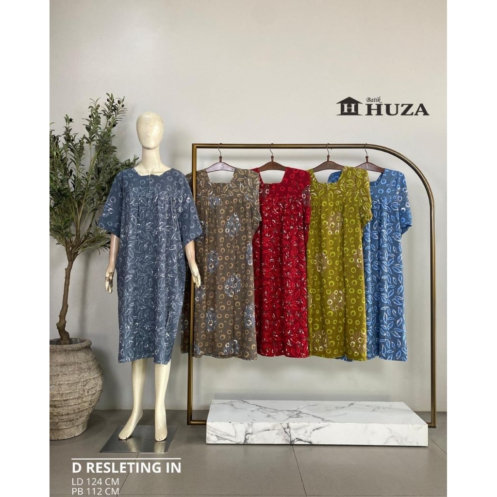 Daster Jumbo daster resleting Huza