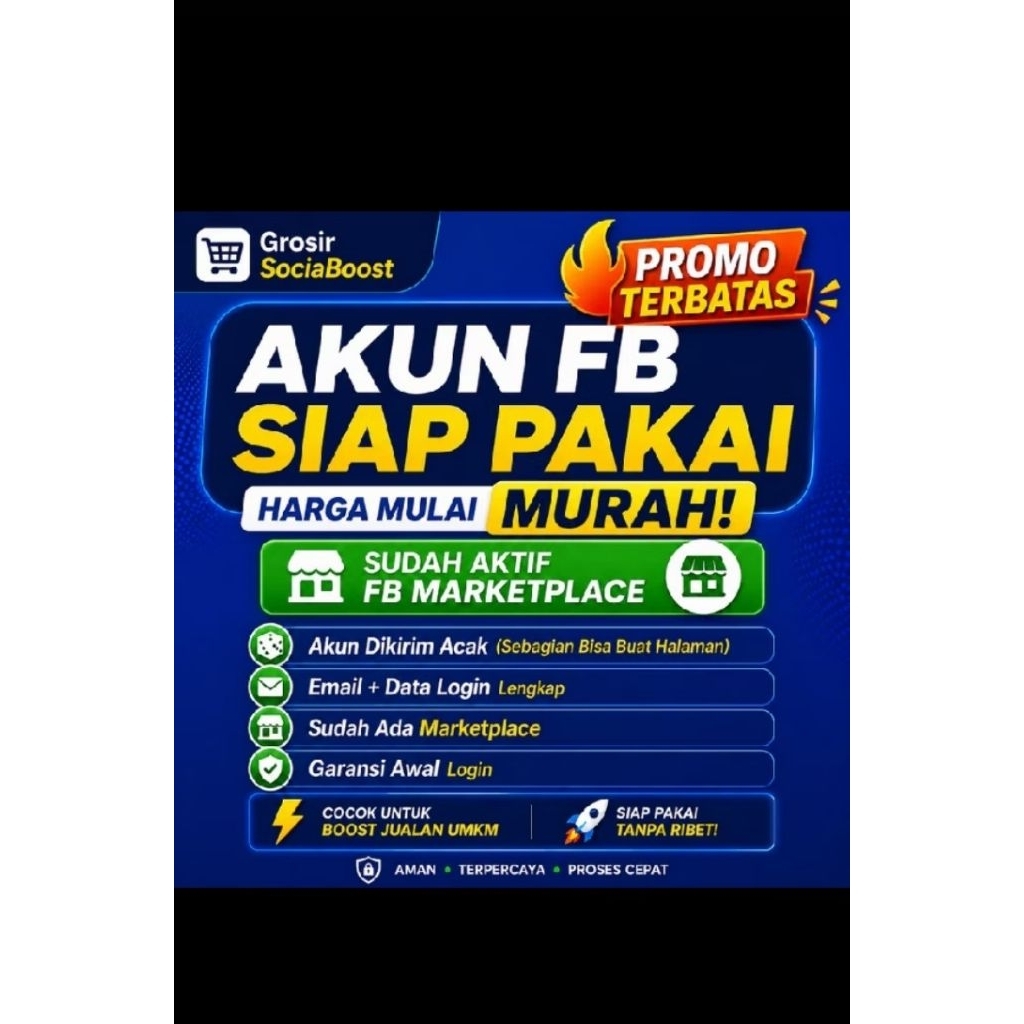 Jual Akun Bm Facebook siap pakai