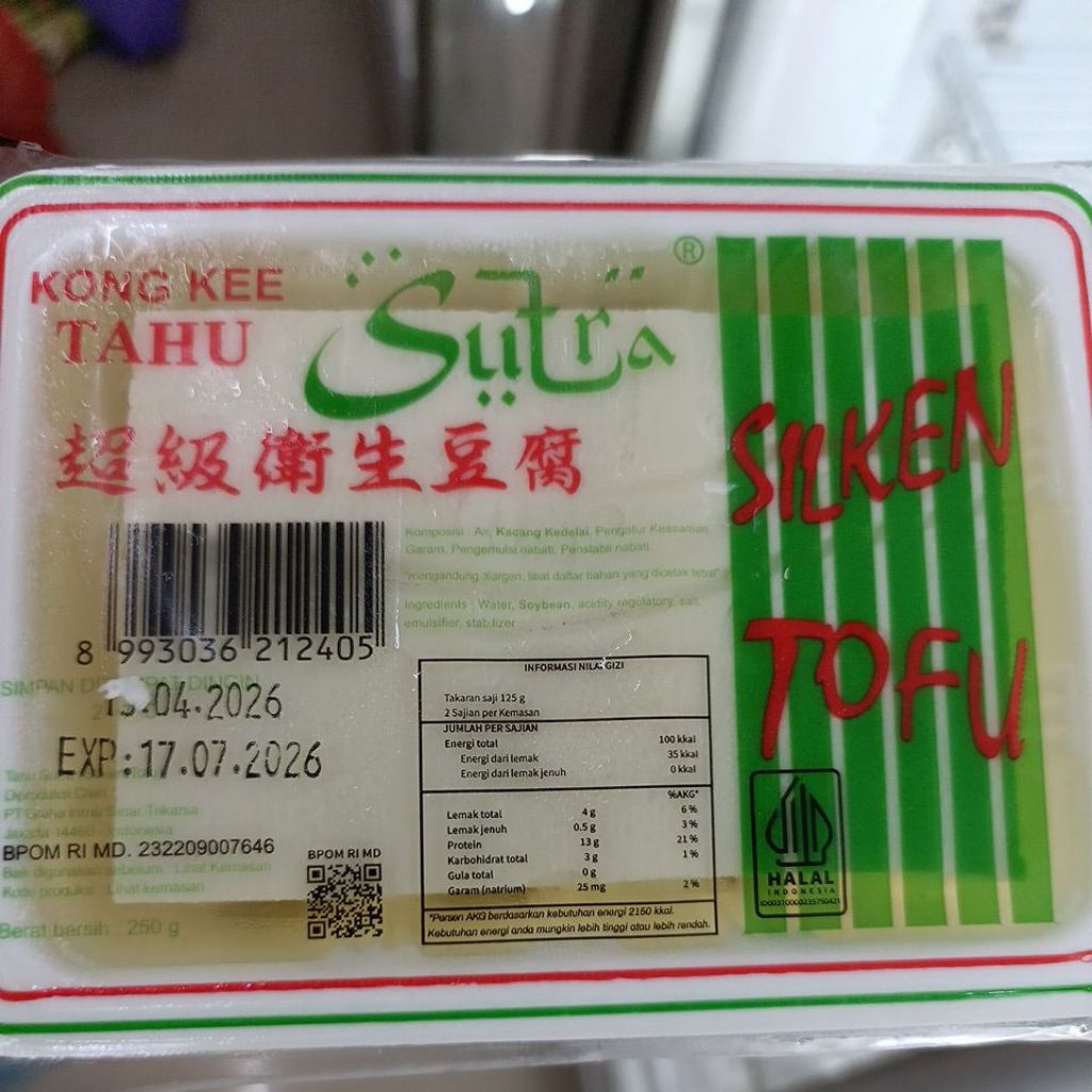 Tahu Sutra  Japanese Silken Tofu