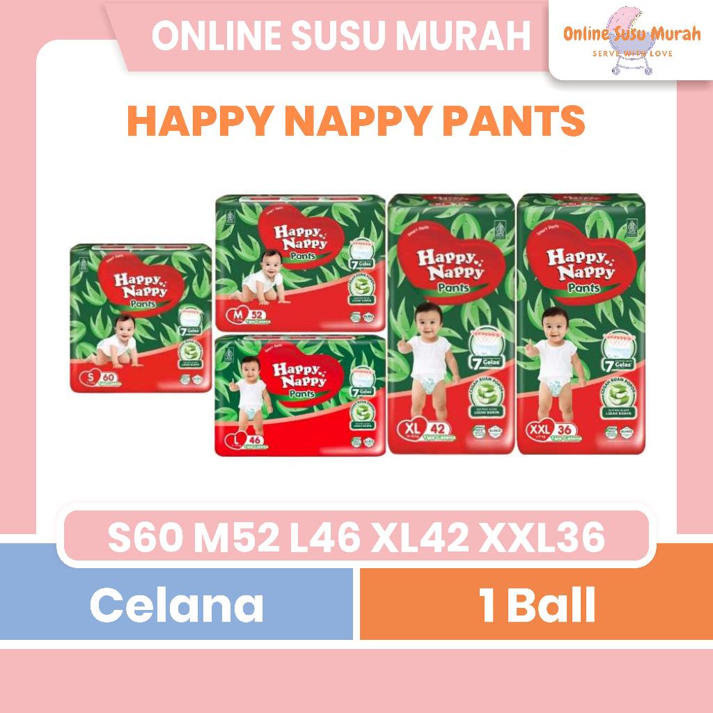 HAPPY NAPPY SMART PANTS S60 M52 L46 XL42 XXL36 POPOK BAYI S 60 M 52 L 46 XL 42 XXL 36 PPKS