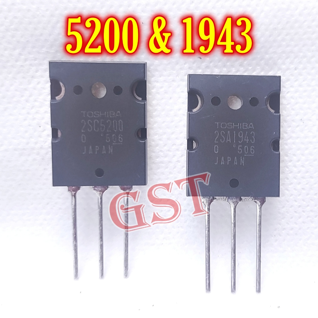 Transistor 5200 Toshiba  2SC5200 2SA1943  1943 npn
